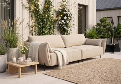 Produktbild von Kaiser Möbel Sofa 4-Sitzer für Terrasse und Garten, Stoff Sunlight, Ecru, SUNMEE