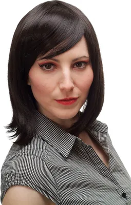 Produktbild von WIG ME UP Perücke dunkelbraun kurz Scheitel H2056-4