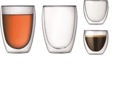 Image de Bodum Set de verres Pavina double paroi 80 & 350 ml 4 pièces