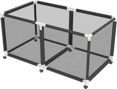 Produktbild von JOIEYOU Pool Aufbewahrungsbehälter ohne Deckel 160x79x88cm Außen Aufbewahrungskörbe Tragbare Netz Organizer mit Rollen für Schwimmringen, Strandbälle, Pool-Nudeln & mehr Schwimmausrüstung