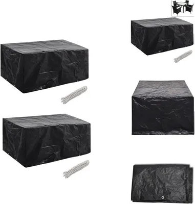 Image de vidaXL Housses pour meubles de jardin 2 pcs. 8 oeillets 180x140 cm - Housses de protection pour meubles de jardin