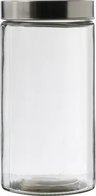 Produktbild von Vorratsdose L - Vorratsglas mit Edelstahldeckel - 1,7 Liter - D: 11cm - H: 22cm