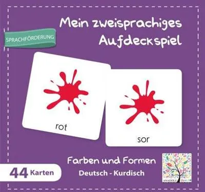 Produktbild von Mein zweisprachiges Aufdeckspiel, Farben und Formen Deutsch-Kurdisch (Kinderspiel)