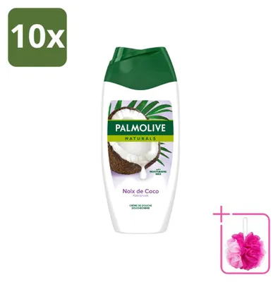 Productafbeelding van 10 x Palmolive Naturals Douchecrème Kokosnoot - 250 ml - Voordeelverpakking - 10 stuks
