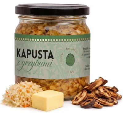 Produktbild von Sauerkraut mit Waldpilzen 430 g – Schronisko Bukowina