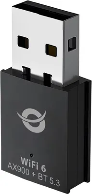 Obrázek produktu pro Conceptronic ABBY26B, Bezdrátový, USB, WLAN / Bluetooth, Wi-Fi 6 (802.11ax), 900 Mbit/s, Černá