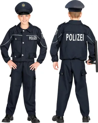 Produktbild von Kostüm Polizist - Kinderkostüm Polizist - Gr 104 - 158 cm Gr. 104cm - 2-3 Jahre