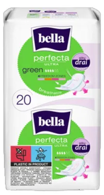 Produktbild von Bella Podpaski Perfecta Ultra Green Silky Drai 20 sztuk
