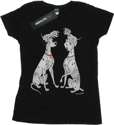 Obrázok produktu pre 101 dalmatíncov - Dámske tričko "Pongo And Perdita" BI984 (L) (čierne)