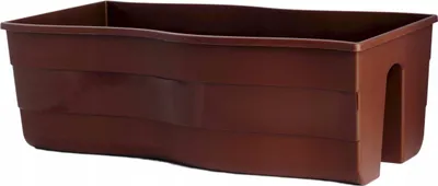 Produktbild von Wave 60 Geländer-Blumentopf | Braun