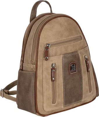 Produktbild von Cityrucksack Damenrucksack Tagesrucksack Stadt Rucksack Bagpack TAN-BRAUN (15118)
