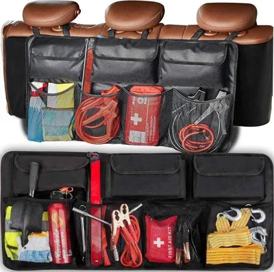 Zdjęcie produktu dla Organizer na siedzenie, torba do przechowywania, 89,5 x 35 cm, czarna, torba modułowa