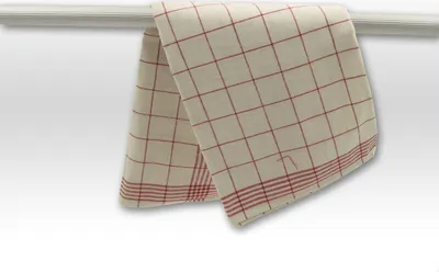 Produktbild von Axis Line Geschirrtuch halbleinen 50cm x 70cm rot kariert