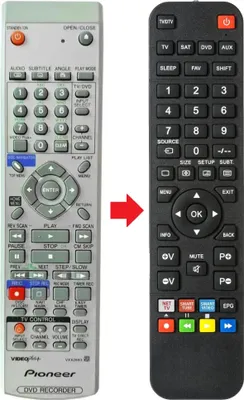 Produktbild von Fernbedienung passend für PIONEER DVR-3100 | DVR3100