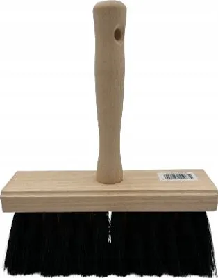 Produktbild von Professionelle Maurerbürste SPLAPAK aus Kokosfaser mit robustem Holzgriff 170x55x55 mm