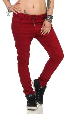 Obrázek produktu pro 10118 fashion4young – Dámské džíny, úzký střih, model "boyfriend"