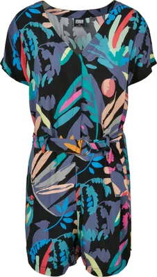 Produktbild von Urban Classics Ladies - Short Viscose Jumpsuit fruity - M