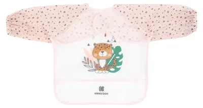 Produktbild von Kikkaboo Savanna Lätzchen Mit Langen Ärmeln Und Auffangschale One Size