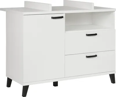 Image de Commode bébé DANAÉ – Table à langer intégrée coloris blanc