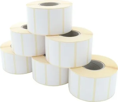 Obrázek produktu pro Role štítků - přímý termotisk 50 x 30 mm, D127 mm, jádro 40, 2300 štítků na roli, permanentní