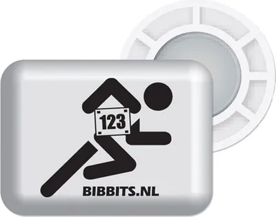Produktbild von BibBits - Magnetische Startnummernhalter, Farbe:Weiß