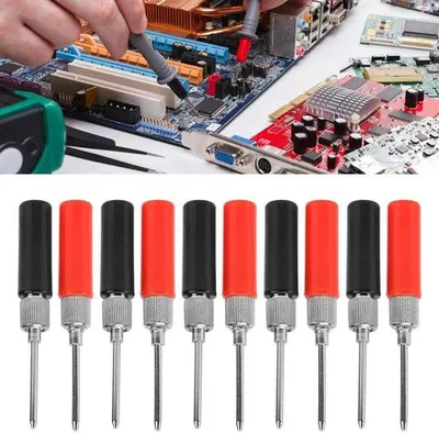 Immagine prodotto di Set da 5 puntali per multimetro da 2 mm, rosso/nero, 0-30 V CA, 24 A