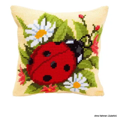 Obrázok produktu pre Vervaco krížová výšivka vankúš "Ladybird", výšivky vzor predkreslené
