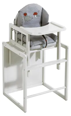 Produktbild von Sitzverkleinerer - Hochstuhleinlage 'Adam & Eule' - Sitzkissen für Kombihochstühle - grau