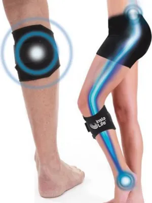 Produktbild von Insta Life® - Kniebandage, Akupressur Sport Bandage, für unteren Rückenbereich, Einheitsgröße für die Wade, Damen und Herren