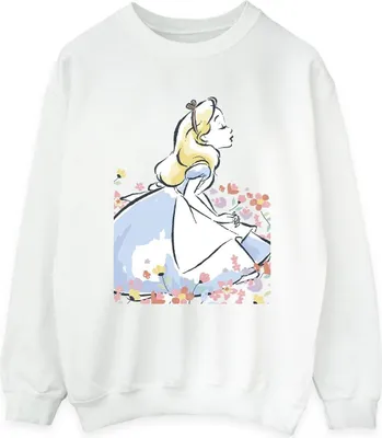 Produktbild von Disney - "Alice in Wonderland" Sweatshirt für Damen BI5810 (M) (Weiß)