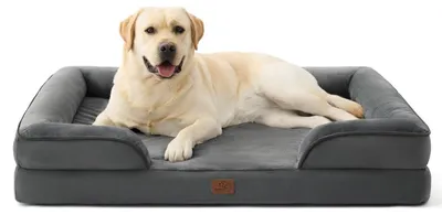 Produktbild von Orthopädisches Hundebett ergonomisches Hundesofa 114x81cm Dunkelgrau