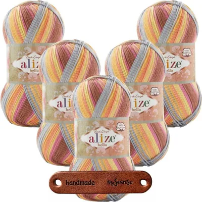 Produktbild von 5 x ALIZE Bella Batik 8096 mit Label