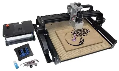 Obrázek produktu pro CNC frézka, vřeteno 500 W, offline řídicí jednotka, s řídicí jednotkou, bez laseru