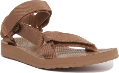 Produktbild von Teva Orig al Universal Riemchensandale für Frauen vorne und h ten Sand – 6 UK - 39 EU - 8 US / Sand