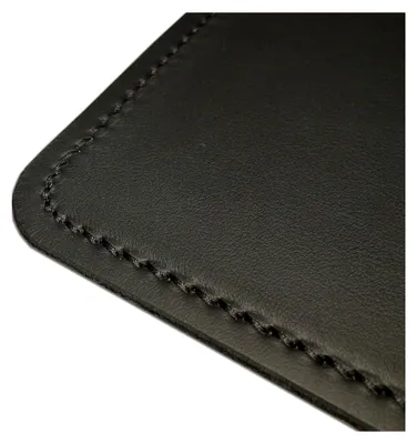Produktbild von Mousepad aus echtem Leder in Schwarz, ca. 25 x 20 cm