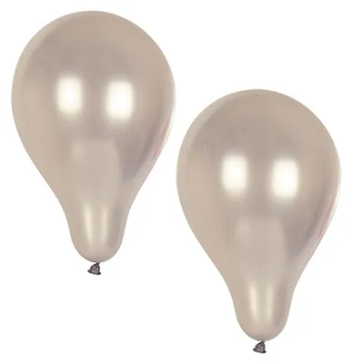 Produktbild von PAPSTAR Luftballons "Metallic" Umfang: 800 mm silber 10 Stück