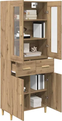 Obrázek produktu pro vidaXL Highboard Artisan dub 69,5 x 34 x 180 cm Materiál na bázi dřeva