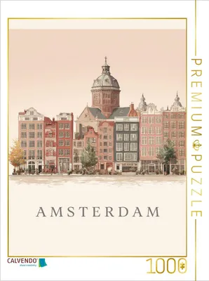 Produktbild von CALVENDO Puzzle Amsterdam | 1000 Teile Lege-Größe 64x48cm Foto-Puzzle für glückliche Stunden