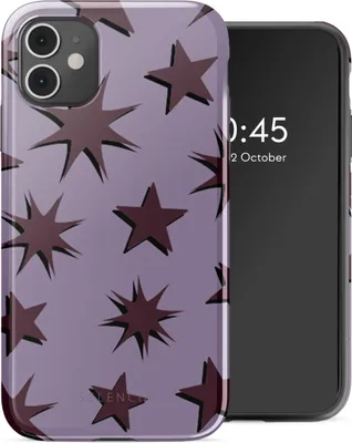 Zdjęcie produktu dla Selencia Vivid Backcover dla Apple iPhone 11 - Stars Plum Lilac