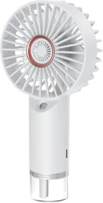 Zdjęcie produktu dla VHV - Mini wentylator z funkcją nebulizacji - przenośny wentylator USB, ładowany przez USB - przenośny chłodnik USB, ładowany przez USB, z funkcją nebulizacji, biały - idealny na kemping, do biura, w podróży i w ciepłe dni