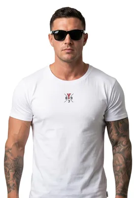 Produktbild von Yakuza Herren Tens Regular Basic T-Shirt, Weiß, 4XL