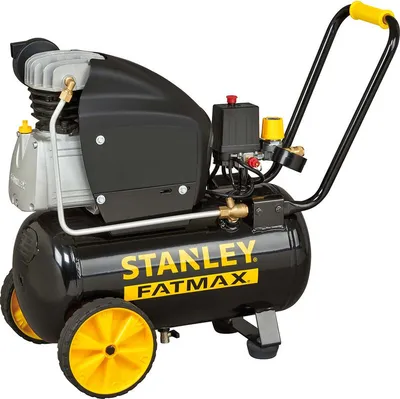 Produktbild von Stanley Kompressor 251/10/24S FMXCM0062E - Luftkompressor 10Bar - 24L - 240L/Min - Integrierter Anti-Rutsch-Griff - Schwarz