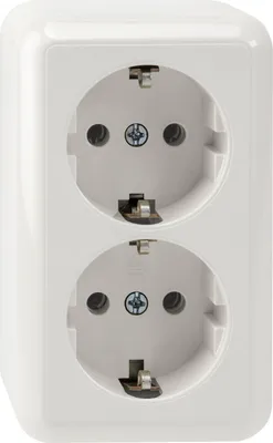 Produktbild von Merten SCHUKO-Doppel- MEG2421-8719 Steckdoserweiß Aufputz
