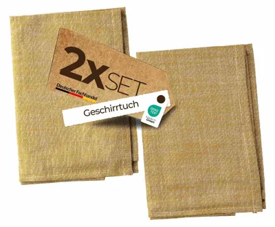 Obrázek produktu pro Utěrky na nádobí, vzor Jacquard, proužky, vhodné do kuchyně, 100% bavlna, jednobarevné, proužkované, značka Sterzbachs, omyvatelné, snadno se udržují, šetrné k pokožce, prémiová kvalita