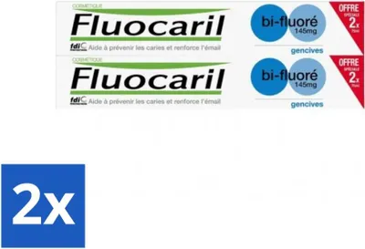 Image de Dentifrice Fluocaril au fluor – 2 tubes – 75 ml - Pack économique - 2 pièces