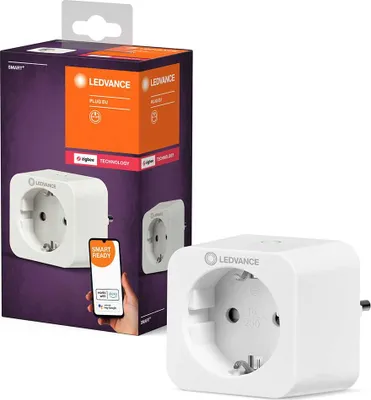 Produktbild von Ledvance Smart+ Plug Steckdose EU für innen IP20 Weiß SmartHome App Google Alexa ZigBee Bluetooth