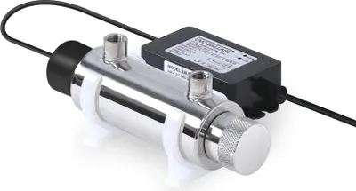 Produktbild von Bellerofonte UV Entkeimungsanlage für Wasser mit UVC Licht 4 Watt Kapazität 1,5 Liter pro Minute für Umkehrosmose und Wasserfilteranlagen UVC-Entkeimung