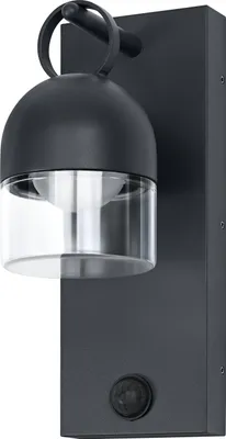 Zdjęcie produktu dla Reflektor zewnętrzny OSRAM, ciemnoszary, ciepła biel, 3000 K, IP65, czujnik światła, aluminium, 400 lm, 6,5 W, wbudowane diody LED, żywotność 25 000 godzin
