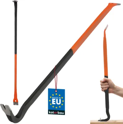 Immagine prodotto di KOTARBAU® Palanchino forgiato da 800 mm resistente alla flessione Barra per chiodi Palanchino piede di vacca bifacciale in acciaio
