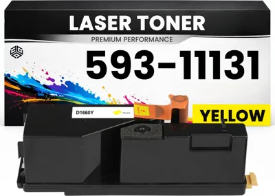 Produktbild von Toner kits kompatibel für Dell 593-11131 C1660W in Gelb